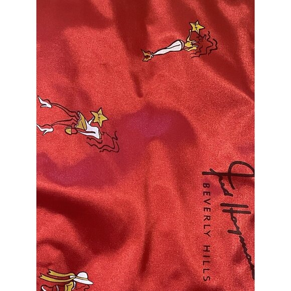 Fred Hayman Born To Shop Tote Bag Beverly Hills 17 By 12 Inches  Red - Picture 5 of 10